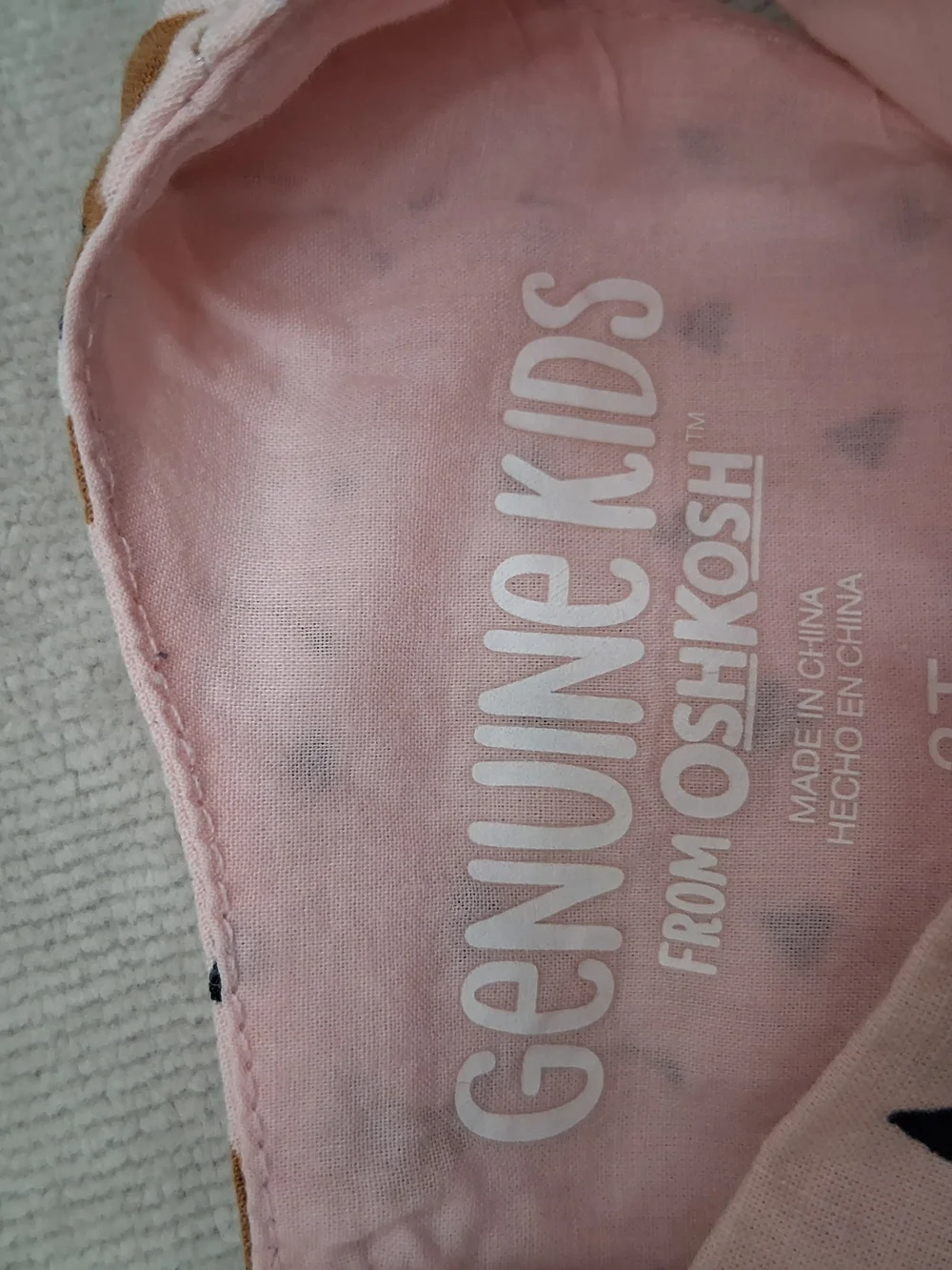 OshKosh B'gosh Pink Dress with Brown Deer Print